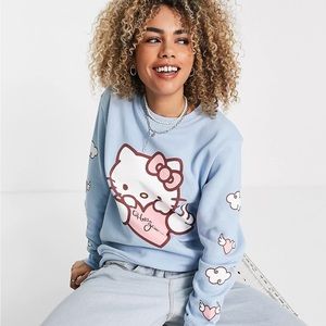 Hello Kitty Oversized Crew Neck Sweater - Sanrio x New Girl Order - Size 14